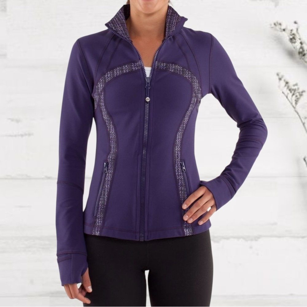 RARE Lululemon Define Jacket *Luon Size 6 - Dense Purple/Ziggy Wee Caspian